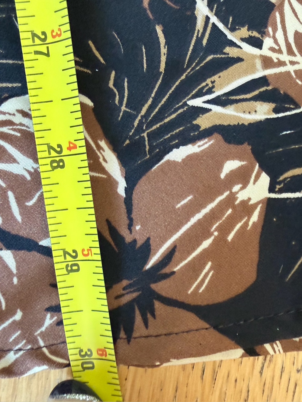 Sag Harbor Woman 20W Brown Floral Tiered Midi Skirt Elastic Waist Cottagecore - Picture 6 of 6